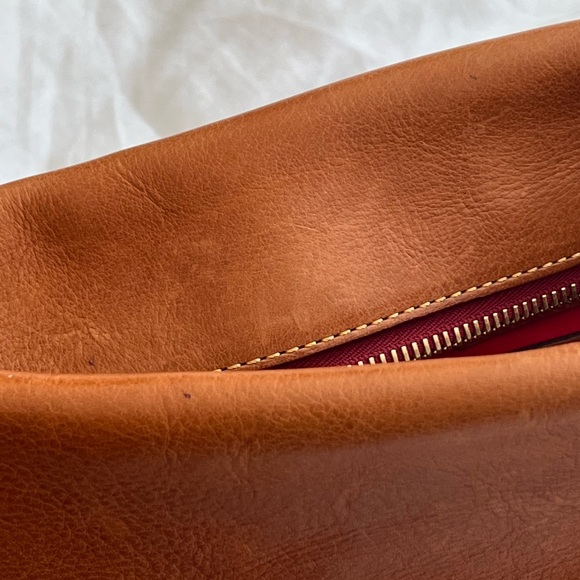 Dooney & Bourke Florentine Leather Small Dixon Hobo in Natural - Picture 8 of 10